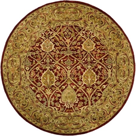 Safavieh Persian Legend 6 ft. x 6 ft. Hand Tufted Round Rug - Red-Gold PL819K-6R